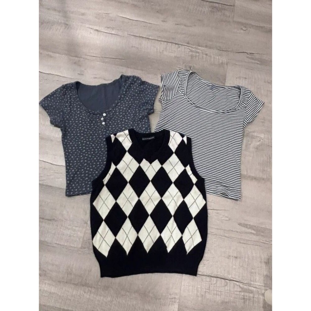 Brandy Melville 3-Piece Preppy Clothing Bundle